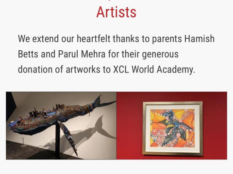 Art with Purpose: Celebrating the Generosity of XWA Parent Artist